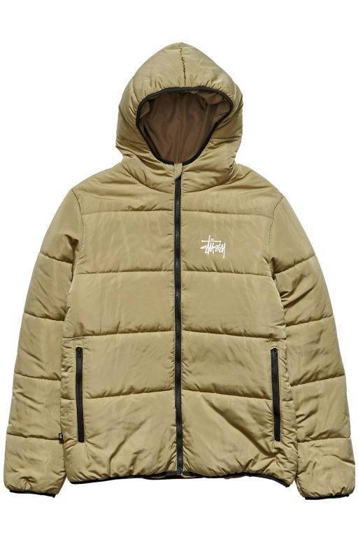 Stussy Mens Graffiti Lightweight Puffa Jackets Brown - OWSUX3482